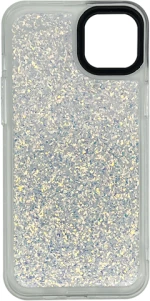 Vivid Glitter Shine Case Apple iPhone 15 Plus Silver