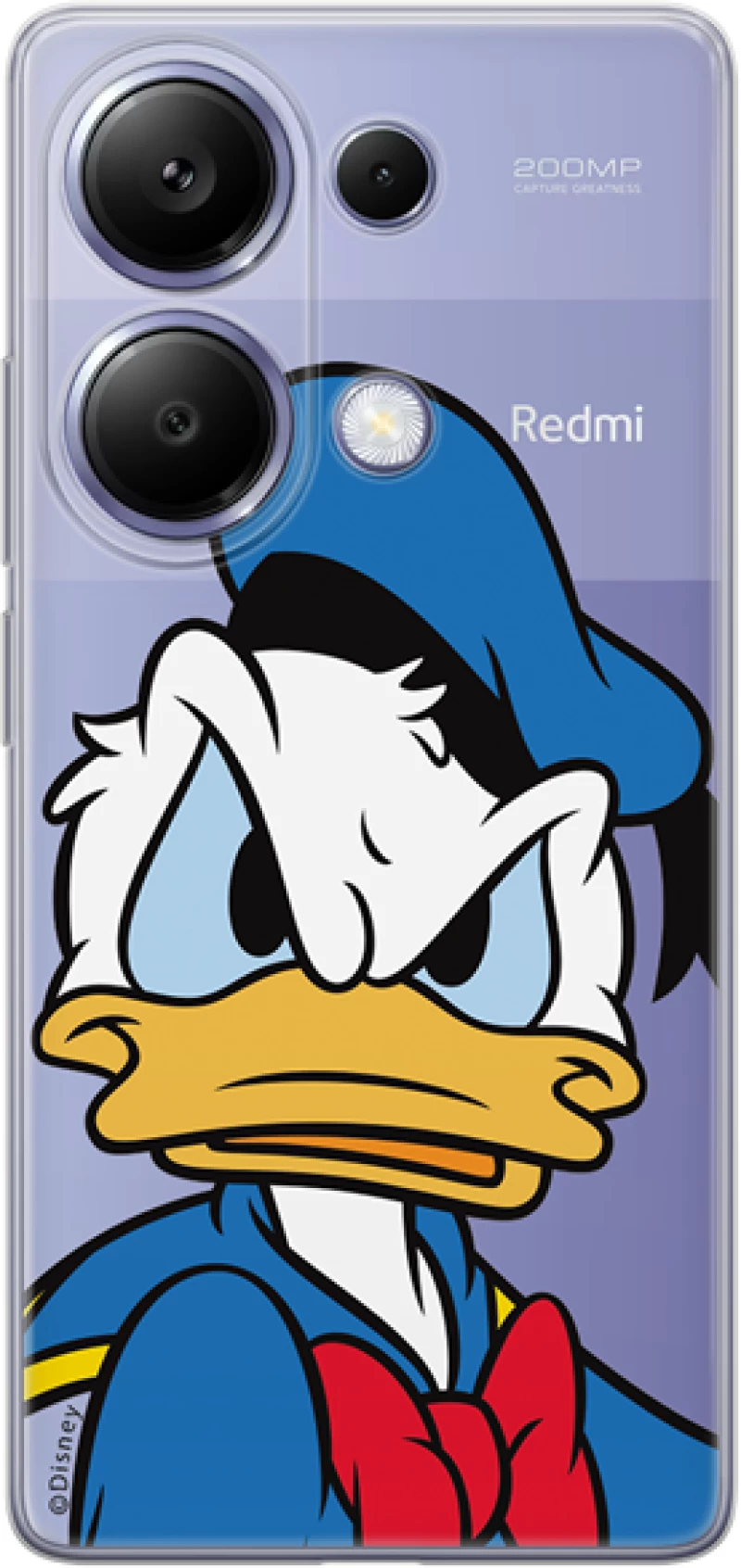 Disney Case Redmi Note 13 Pro Donald Partial Print Angry Transparent
