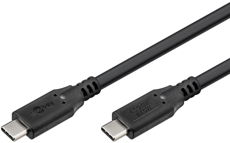 GOOBAY καλώδιο USB-C 74185  USB4  240W  40Gbps  8K/60Hz  1.8m  μαύρο