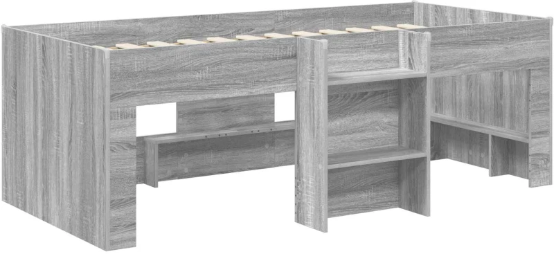 vidaXL Κρεβάτι Υψηλού Στυλ για Παιδιά 2 pcs Γκρι Sonoma
