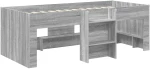 vidaXL Κρεβάτι Υψηλού Στυλ για Παιδιά 2 pcs Γκρι Sonoma