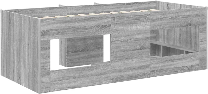 vidaXL Κρεβάτι Υψηλού Στυλ για Παιδιά 2 pcs Γκρι Sonoma