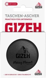 Gizeh Τασάκι Τσέπης Πλαστικό - Black 6cm