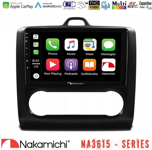 Nakamichi Na3615 Series με Wireless Carplay & Android Auto  Ford Focus Auto ac Media Station Tablet 9" (Μαύρο Χρώμα) u-Na15-Fd0041ab