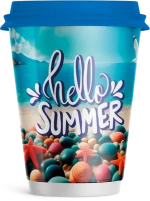Καλοκαιρινό Ποτήρι Διπλότοιχο Summer Pebbles 14oz 25τεμ.