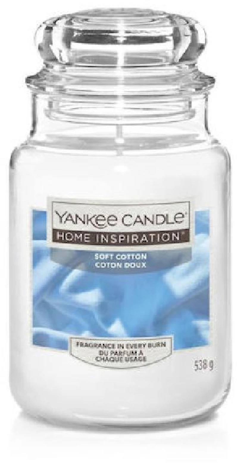 Yankee Candle Home Inspiration Soft Cotton Αρωματικό Κερί 538g
