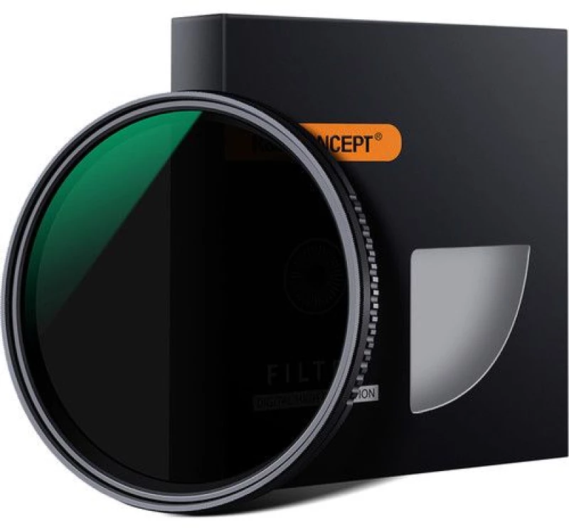 K&F Concept 52mm Variable Fader NDX ND8-ND2000 Waterproof Anti-Scratch Green Coated Slim Filter