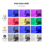 K&F Concept RGB Video Light: 5000mAh Portable Camera Light για YouTube & Vlogging (KF34.052)