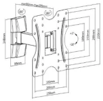 Brateck TV BRACKET KLA27-221βάση τοίχου για τηλεόραση 23'' - 42''