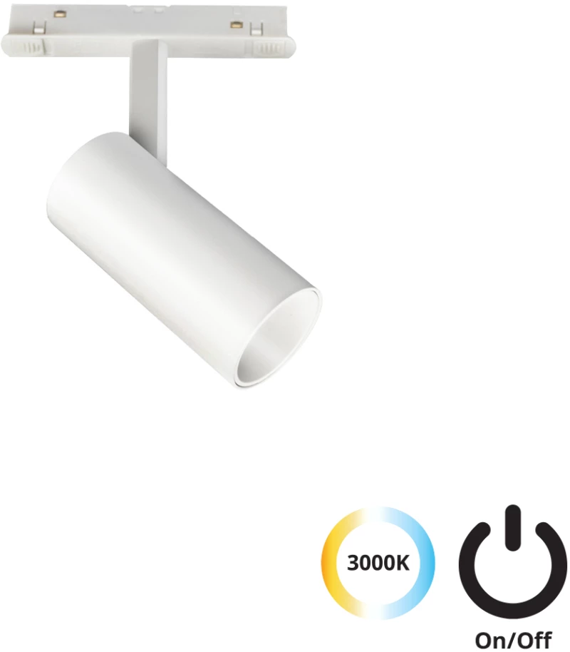 Σποτ Track Λευκό 10W 3 CCT Magnetic (ON-OFF) Viokef 4244001S