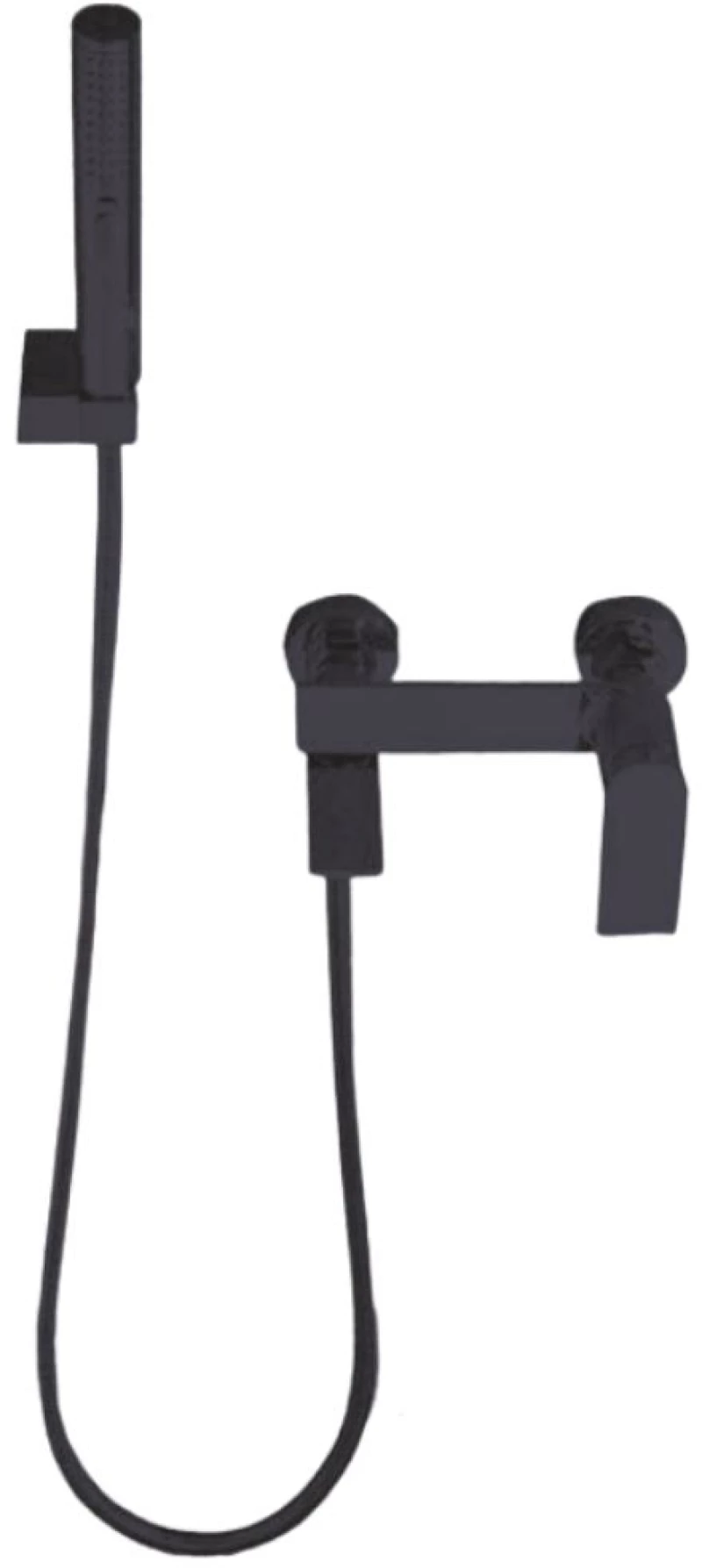 Μπαταρία Λουτρού Ορειχάλκινη Κομπλέ Felice Minimalism Black Mate DG01831BL