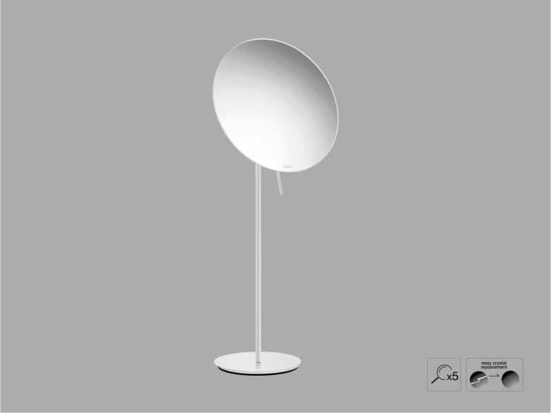 Sanco Cosmetic mirrors Μεγεθυντικός καθρέπτης x5 Λευκό ματ MR-766-Μ101