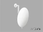 Sanco Cosmetic mirrors Μεγεθυντικός καθρέπτης x5 Λευκό ματ MR-764-Μ101