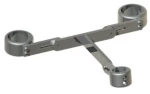 Horus Minoé Contemporary Collection - T Connection for Stand Pipes - Satin Brass 00.499-LS