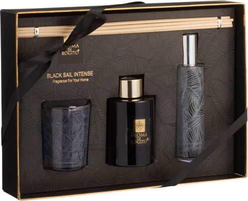 Σετ Αρωματικών Χώρου Black Sail Intense MRShome  DF-0016004