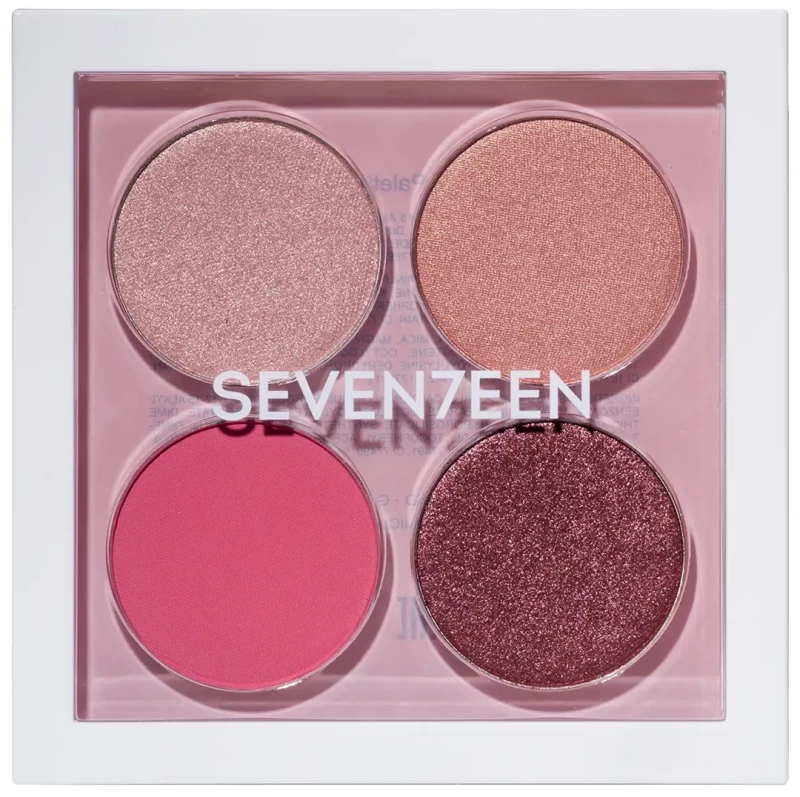 Seventeen Vibrant Eyes Quad Palettes No.05 Rosy Nude