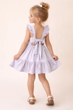 Sweet Baby Παιδικό Φόρεμα Με Βολάν, Λιλά