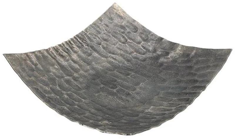 Διακοσμητική Πιατέλα 939-124-035 27x27x8cm Silver Μέταλλο