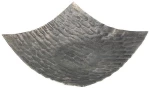 Διακοσμητική Πιατέλα 939-124-035 27x27x8cm Silver Μέταλλο