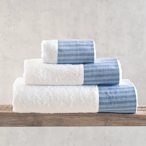 Πετσέτες Βρεφικές Eloise (Σετ 2τμχ) Light Blue Ρυθμός Σετ Πετσέτες 70x140cm 100% Βαμβάκι
