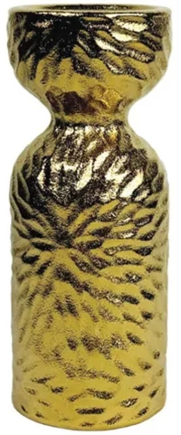Κηροπήγιο Σφυρήλατο 15-50209 25,4cm Gold Marhome Κεραμικό