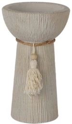 Κηροπήγιο 15-20243 Φ10x16cm Beige Marhome Τσιμέντο