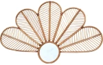 Καθρέπτης Τοίχου Maori 162869779 100cm Natural Rattan