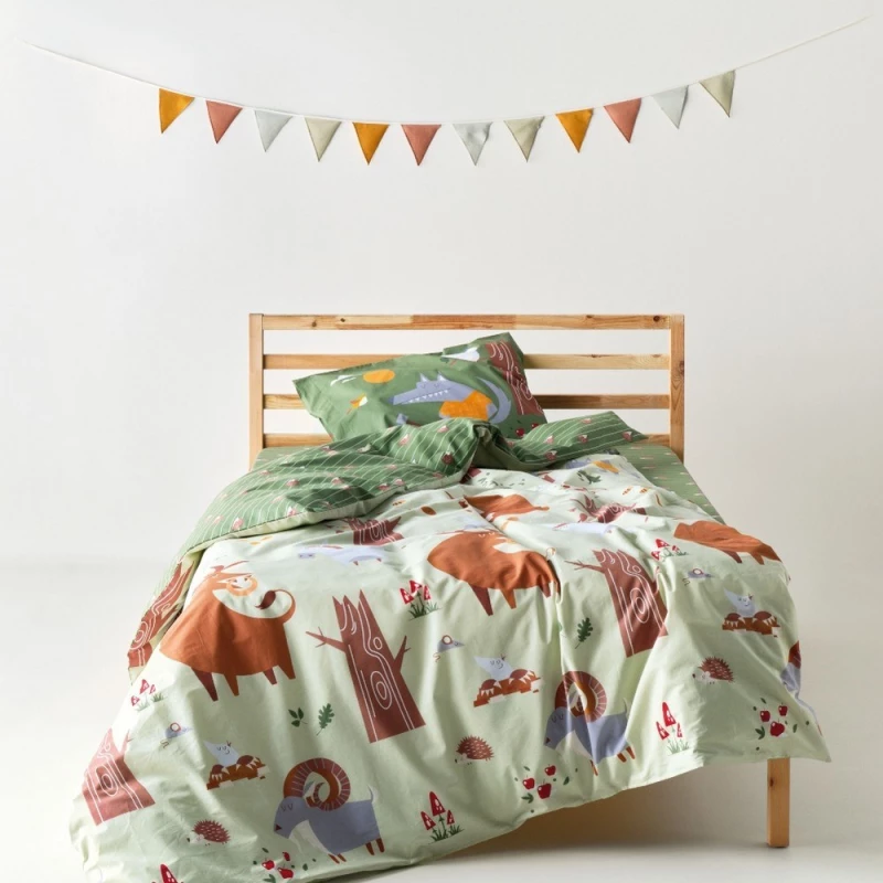Κουβερλί Παιδικό Fang Multi Kentia Μονό 160x240cm 100% Βαμβάκι
