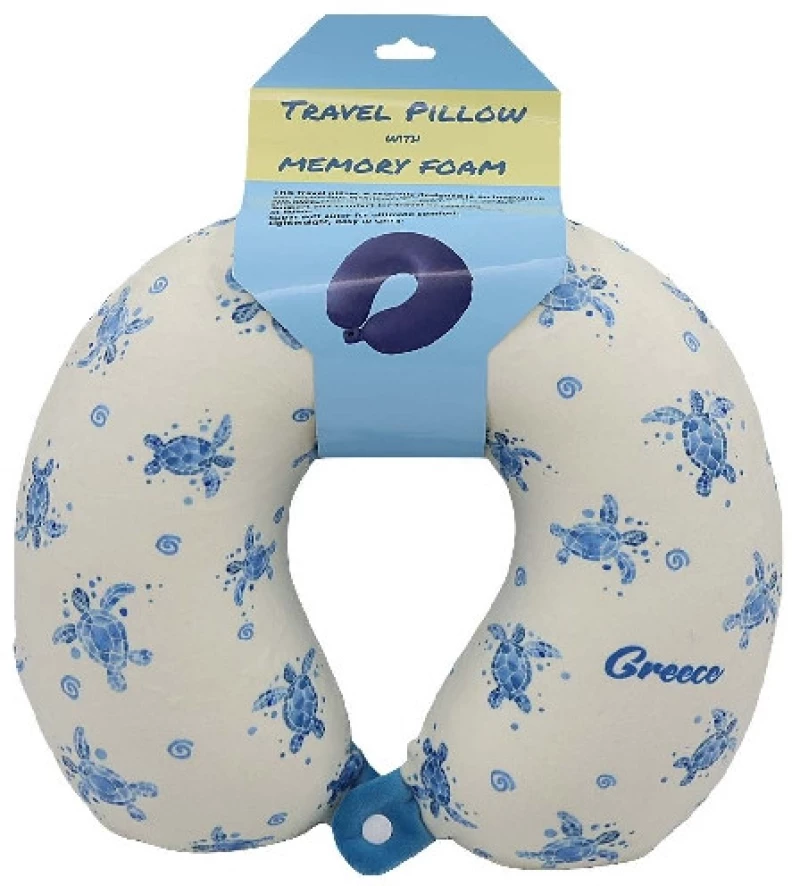 Μαξιλάρι Λαιμού Ταξιδίου Κωδ.13990 Χελώνα Greece