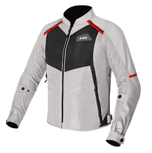 LS2 Breeze Jacket Grey/Black/Red