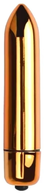 Zoe Bullet Vibrator, 10 Vibration Modes, Gold, 9 cm, Mokko Toys