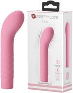 Atlas G Spot Vibrator, 10 Vibration Modes, Silicone, Light Pink,