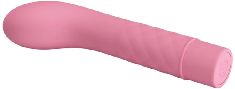 Atlas G Spot Vibrator, 10 Vibration Modes, Silicone, Light Pink,