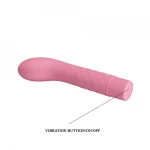 Atlas G Spot Vibrator, 10 Vibration Modes, Silicone, Light Pink,