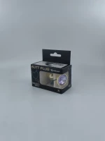 Anal Plug Metallic Buttplug, Small, Gold/Light Purple
