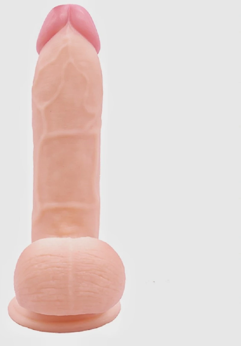 No. 19 Realistic Dildo, Premium PVC, Flesh, 23.5 cm, Guilty Toys