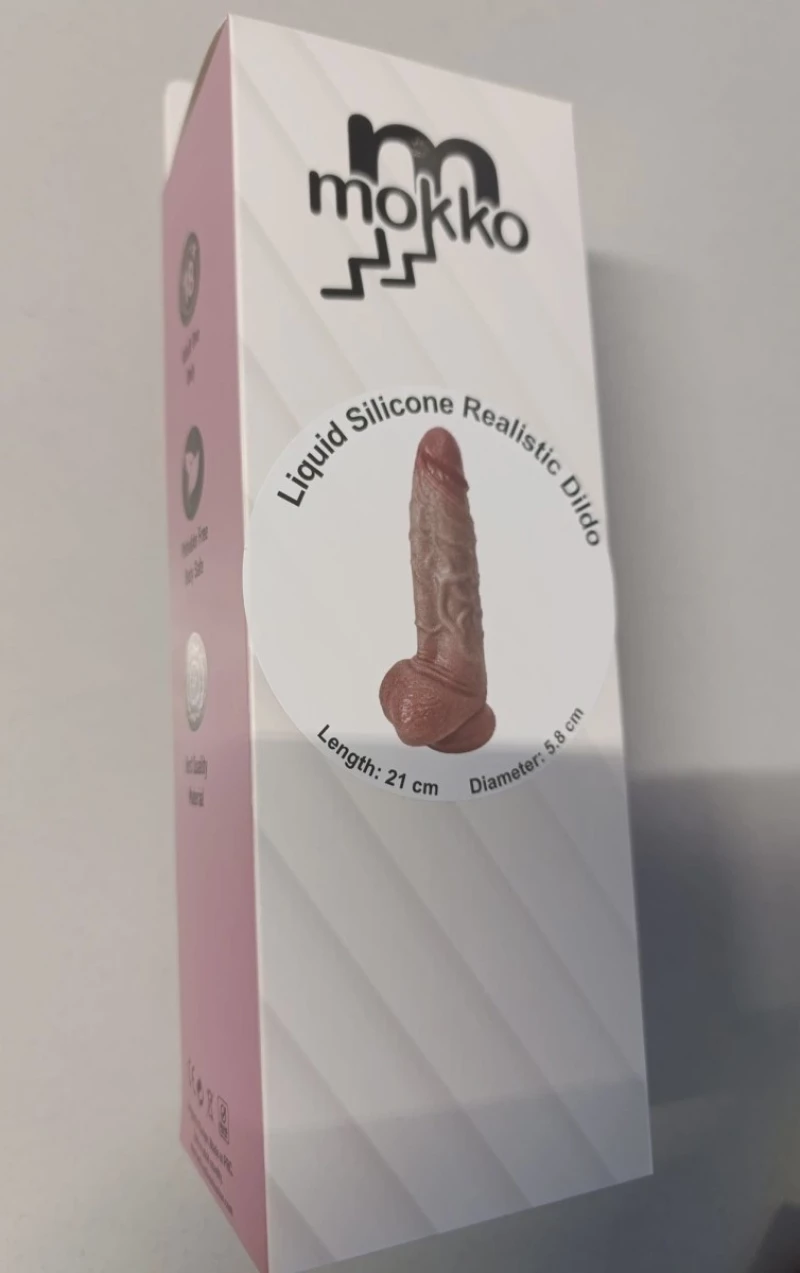 Robin Dildo, Double Silicone, Light Brown, 21 cm, Mokko Toys