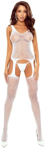 PASSION - BS122 WHITE OPEN BODYSTOCKING