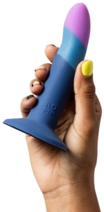 ROMP - PICCOLO SILICONE DILDO WITH TRICOLOR SUCTION CUP 14 CM