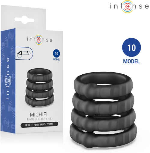 INTENSE - MICHIEL SET OF 4 PENIS RINGS MODEL 10