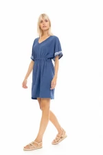 Γυναικείο Beachdress Pink Label - Φόρεμα - Cosmos Blue - Regular Fit - Cotton - TERRY