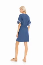 Γυναικείο Beachdress Pink Label - Φόρεμα - Cosmos Blue - Regular Fit - Cotton - TERRY