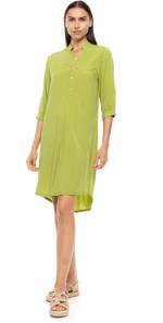 Γυναικείο Beachdress Pink Label -  Φόρεμα - Lime Yellow - Regular Fit - Viscose