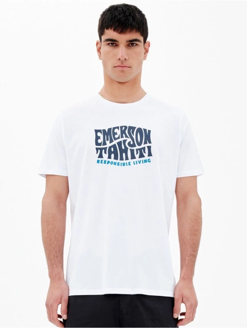 EMERSON Ανδρικό λευκό T-Shirt. 221.EM33.07 WHITE ..