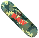 Raw Skateboard Camo + Black