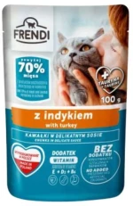 Frendi Υγρή Τροφή Γάτας με Γαλοπούλα 24τμχ x 100gr