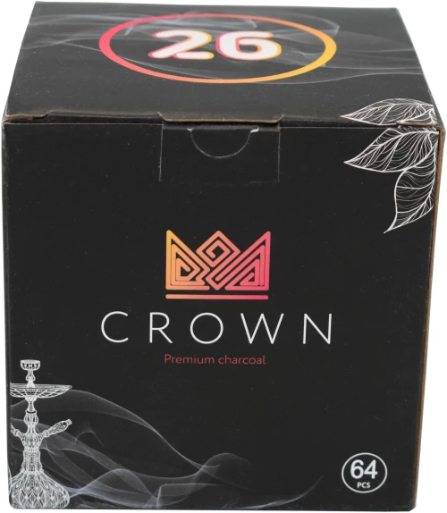 Κάρβουνα Ναργιλέ Crown 26mm 1kg