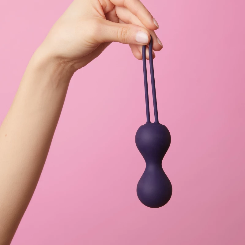 Κολπικές Μπάλες Joia Premium Silicone Kegel Balls - Βαθύ Μωβ