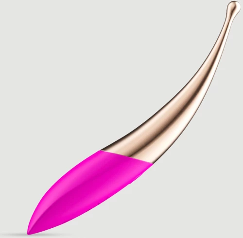 Κλειτοριδικός Δονητής Με Tip Elegant Curved Tip Clitoral Vibrator - Ροζ/Χρυσό
