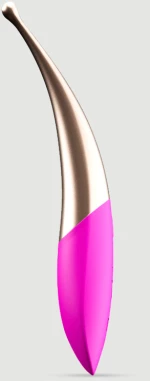 Κλειτοριδικός Δονητής Με Tip Elegant Curved Tip Clitoral Vibrator - Ροζ/Χρυσό